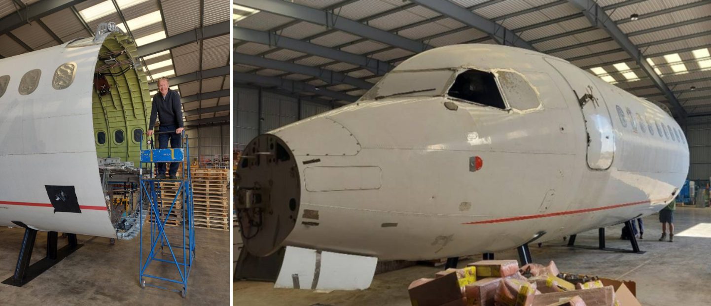 Salvaged plane