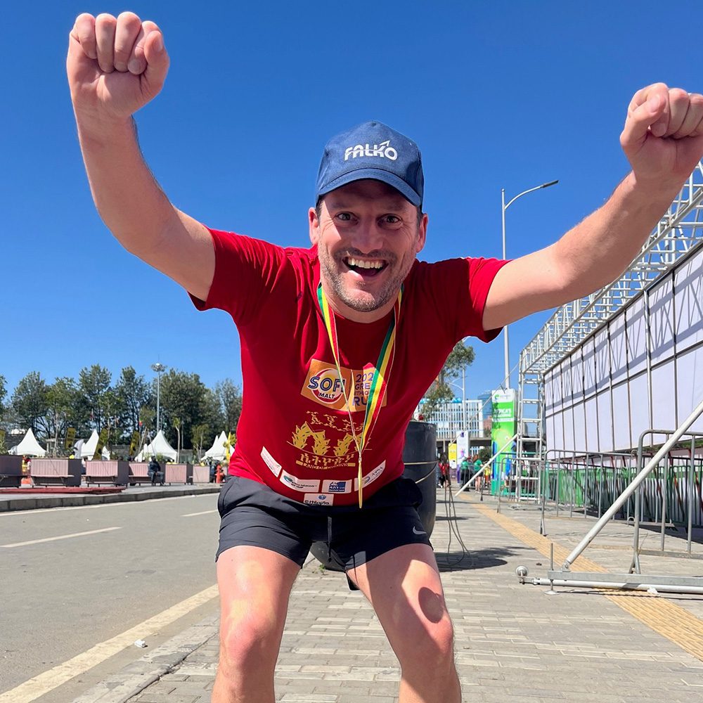 Falko The Great Ethiopian Run in Support of Orbis Island
